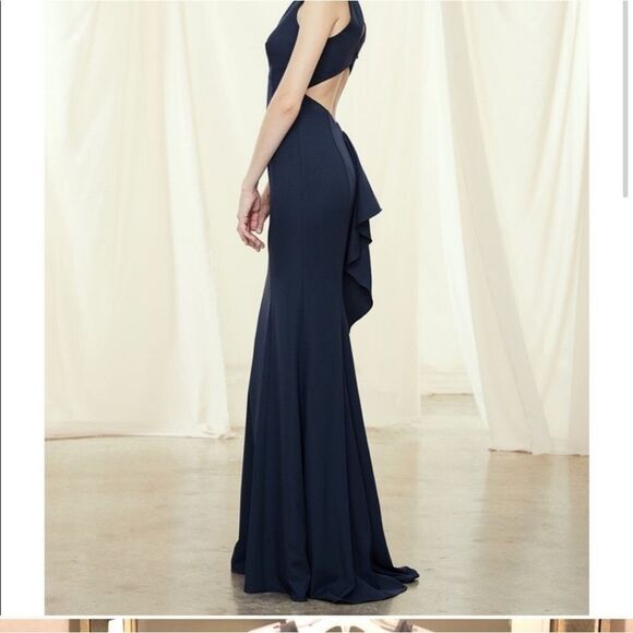 Amsale Dresses & Skirts - Amsale graphite grey bridesmaid dress size 12